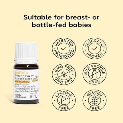 BioGaia Protectis Baby Probiotic Drops Vit D 5mL