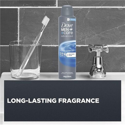 Dove Men+ Care Advanced Antiperspirant Deodorant  for 72h sweat & odour protection Clean Comfort aerosol 250 mL