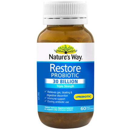 Nature’s Way Restore 30 Probiotic Billion 60 Capsules