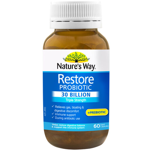 Nature’s Way Restore 30 Probiotic Billion 60 Capsules