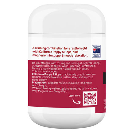Nature’s Way Magnesium + Sleep Well 60 Tablets