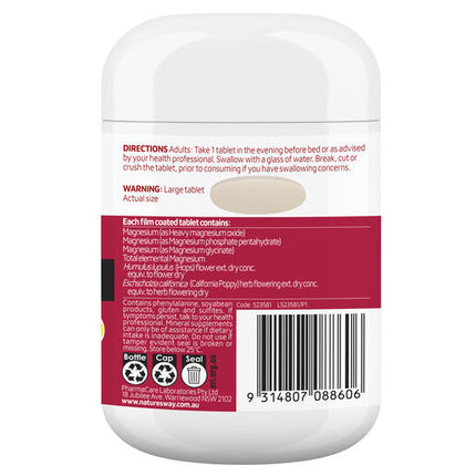 Nature’s Way Magnesium + Sleep Well 60 Tablets