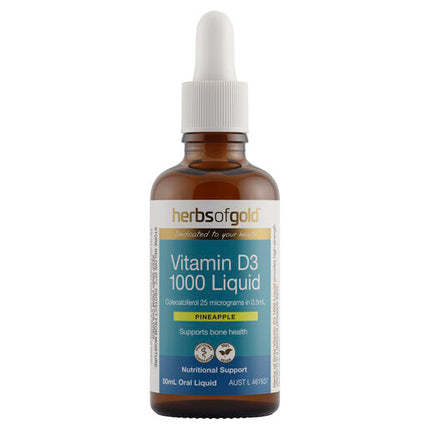 Herbs Of Gold Vitamin D3 50ml Oral Liquid