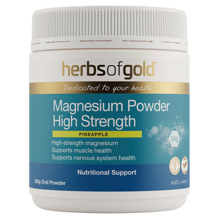 Herbs Of Gold Magnesium Powder High Strength 300g Oral Powder