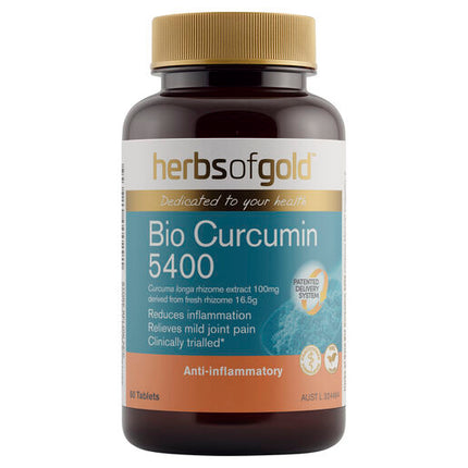 Herbs Of Gold Bio Curcumin 5400 60 Tablets