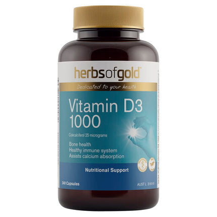 Herbs Of Gold Vitamin D3 1000 240 Capsules