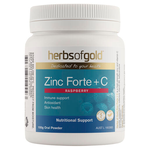 Herbs Of Gold Zinc Forte + C 100g Oral Powder