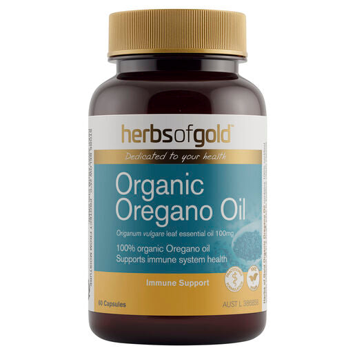 Herbs Of Gold Organic Oregano Oil 60 Capsules