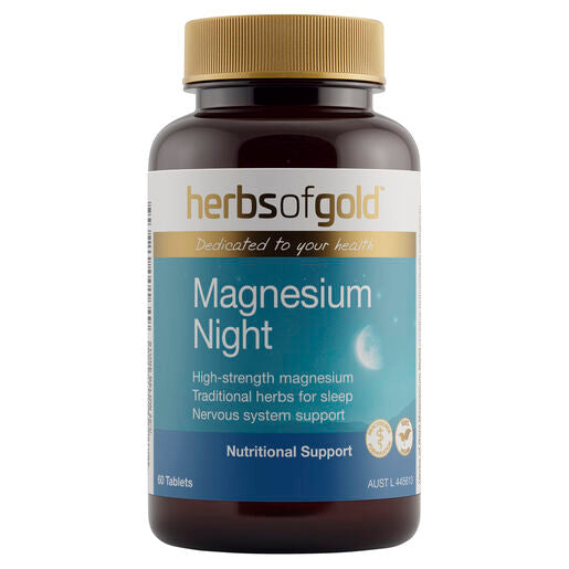 Herbs Of Gold Magnesium Night 60 Tablets
