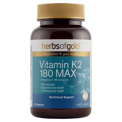 Herbs Of Gold Vitamin K2 180 Max 60 Capsules