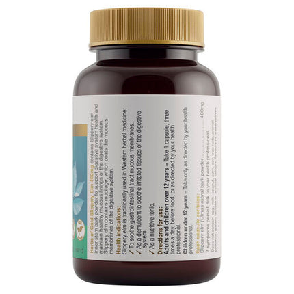 Herbs Of Gold Slippery Elm 400mg 60 Capsules