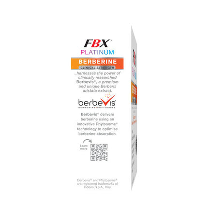 Naturopathica FBX Platinum Berberine Clinic Strength 40 Hard Capsules