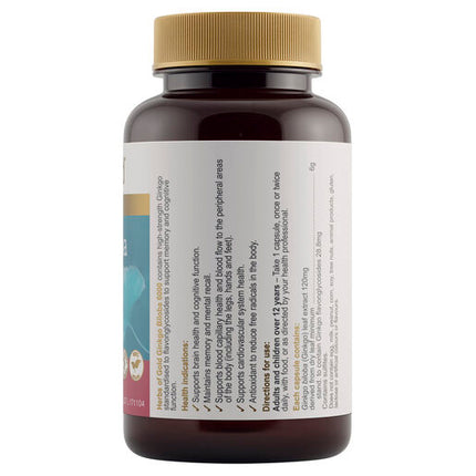 Herbs Of Gold Ginkgo Biloba 6000 60 Vege Capsules