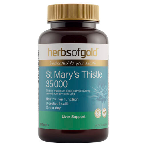 Herbs Of Gold St Mary's Thistle 35,000 60 Tablets