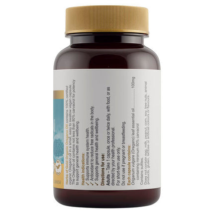 Herbs Of Gold Organic Oregano Oil 60 Capsules