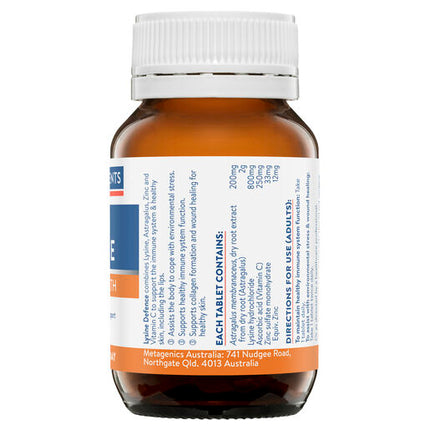 Ethical Nutrients Lysine Defence 30 Tablets