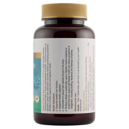 Herbs Of Gold St Mary's Thistle 35,000 60 Tablets
