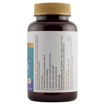 Herbs Of Gold Alpha Lipoic 300 Vege 60 Capsules