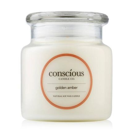 Conscious Candle Co. Golden Amber Natural Soy Candle 510g