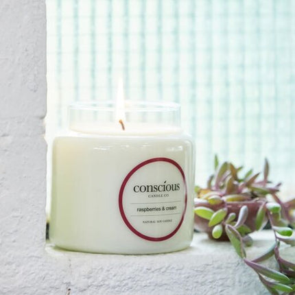 Conscious Candles Essentials Raspberries & Cream 510g