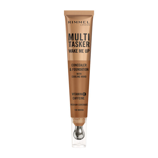 Rimmel Multi-Tasker Wake Me Up Concealer & Foundation 100 Mocha