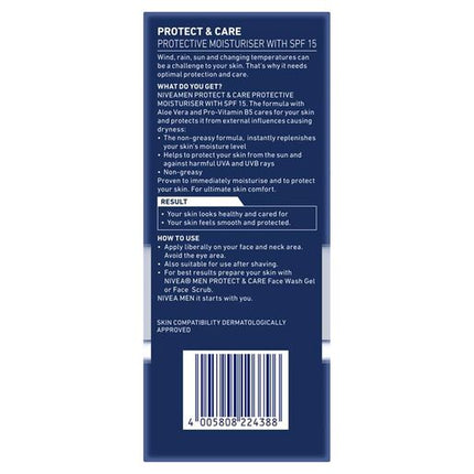 Nivea Protect & Care Protective Moisturiser SPF15 75ml