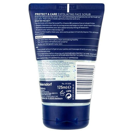 Nivea Protect & Care Exfoliating Face Scrub 125ml