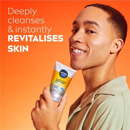 Nivea Men Face Wash Gel Active Energy 100ml