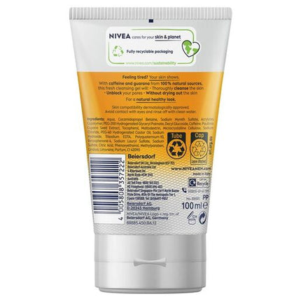 Nivea Men Face Wash Gel Active Energy 100ml
