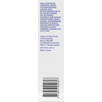 Benzac Daily Facial Moisturiser 118ml