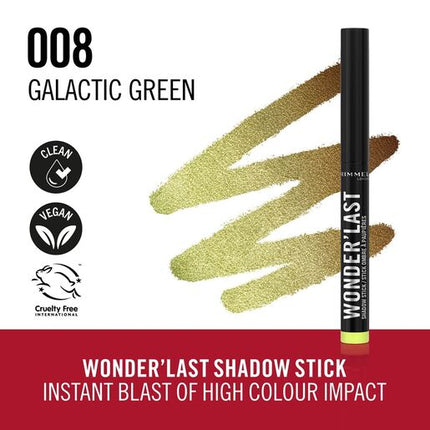 Rimmel Wonder'last  Shadow Stick 008 Galactic Green