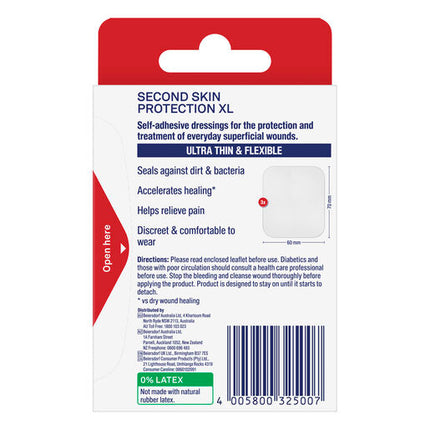 Elastoplast Second Skin Protection XL 3 Patches