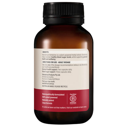 Wanderlust Berberine 333mg 60 Capsules