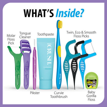 Piksters On The Go Essentials Oral Care Kit