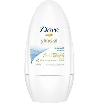 Dove Clinical Protection Original Clean Antiperspirant Roll On Deodorant 50mL