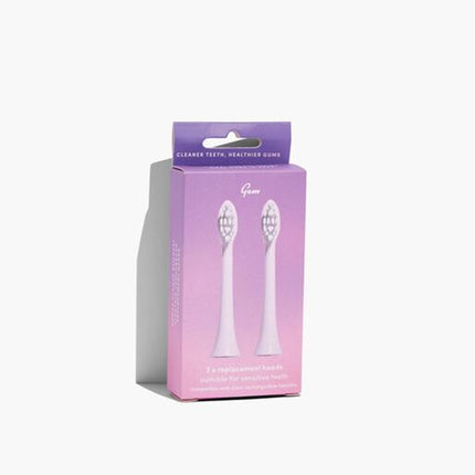 Gem Electric Toothbrush Replacement Heads Rose 2pk