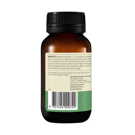 Wanderlust Quercetin + C 30 Capsules