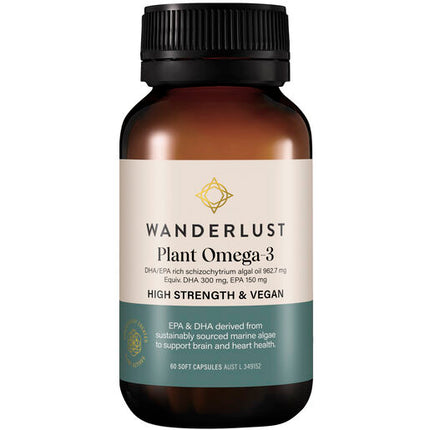 Wanderlust Plant Omega 3 60 Capsules
