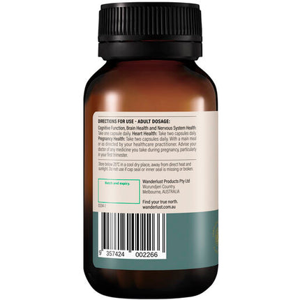 Wanderlust Plant Omega 3 60 Capsules