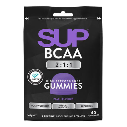 SUP Supplements BCAA Peach Flavoured Gummies 40s