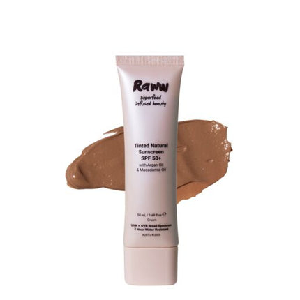 Raww Natural Tinted Sunscreen SPF 50+