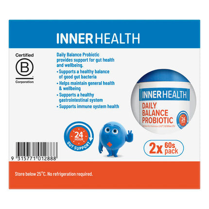 Inner Health Daily Balance Probiotic 120 Capsules