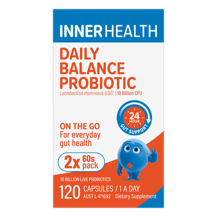 Inner Health Daily Balance Probiotic 120 Capsules