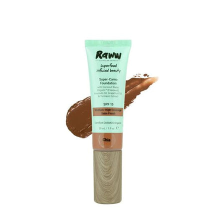 Raww Superfood Camouflage Foundation Chia