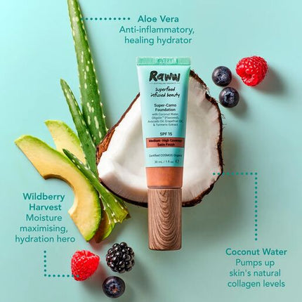 Raww Superfood Camouflage Foundation Chia