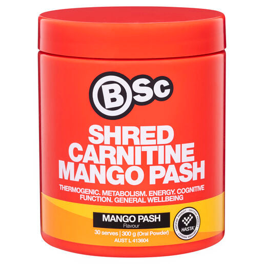 Body Science BSc Shred Carnitine Mango Pash 300g