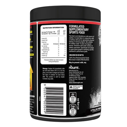 Vital Strength 100% Pure Creatine 450g