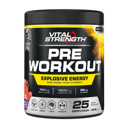 Vital Strength Pre Workout Watermelon 225g