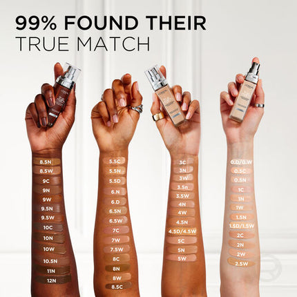 L'Oréal Paris  True Match Liquid Foundation 8.C Nut Brown