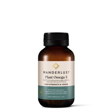 Wanderlust Plant Omega-3 120 Capsules